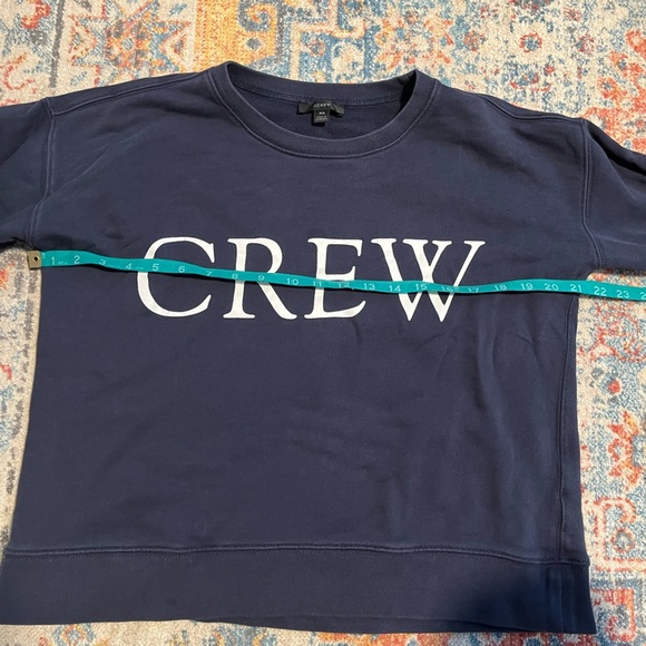 J Crew navy blue cotton vintage-look Crew crewneck sweatshirt - Picture 7 of 8
